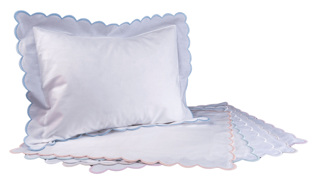 Scalloped Baby Pillow Sham (INCLUDES insert) - Liz and Roo