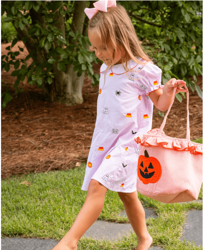 Smockingbird Halloween Embroidered Dress - Liz and Roo