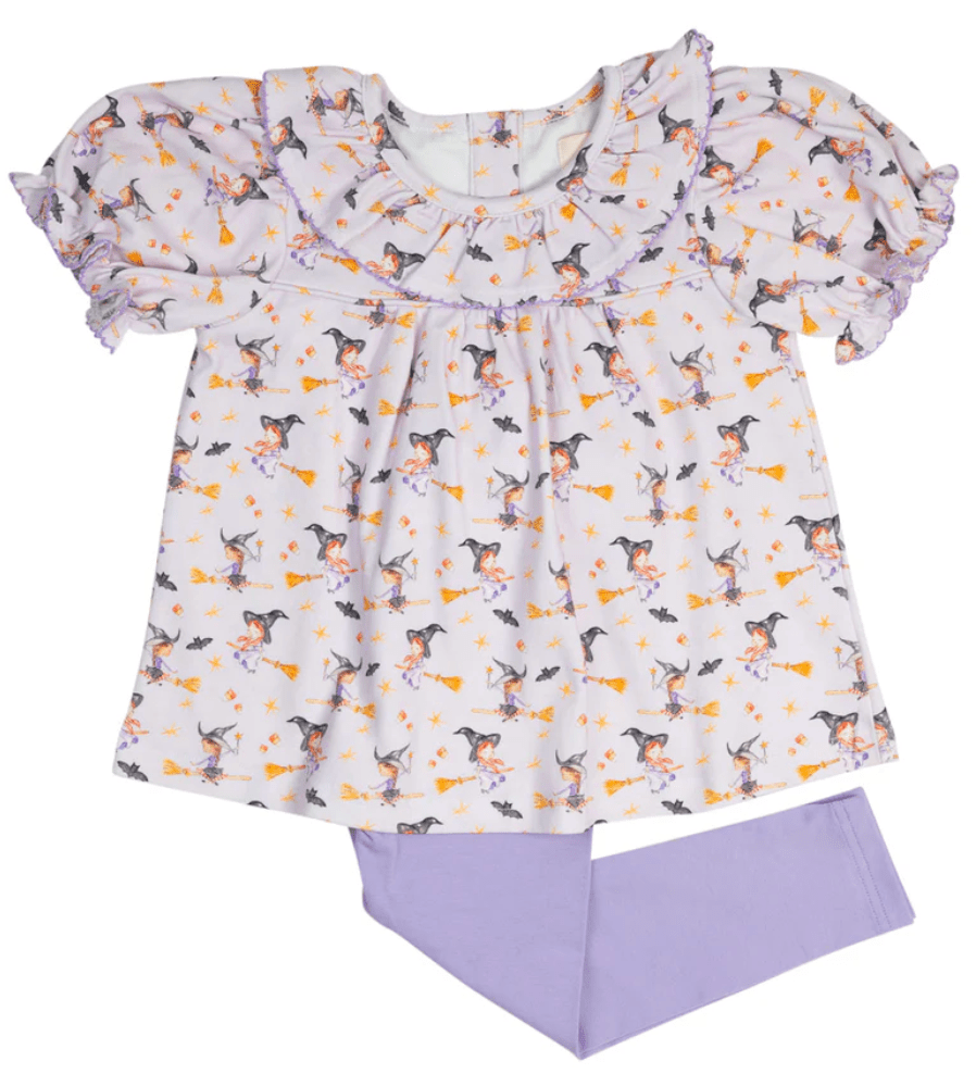 Smockingbird Wickedly Witchy Knit Legging Set - Liz and Roo