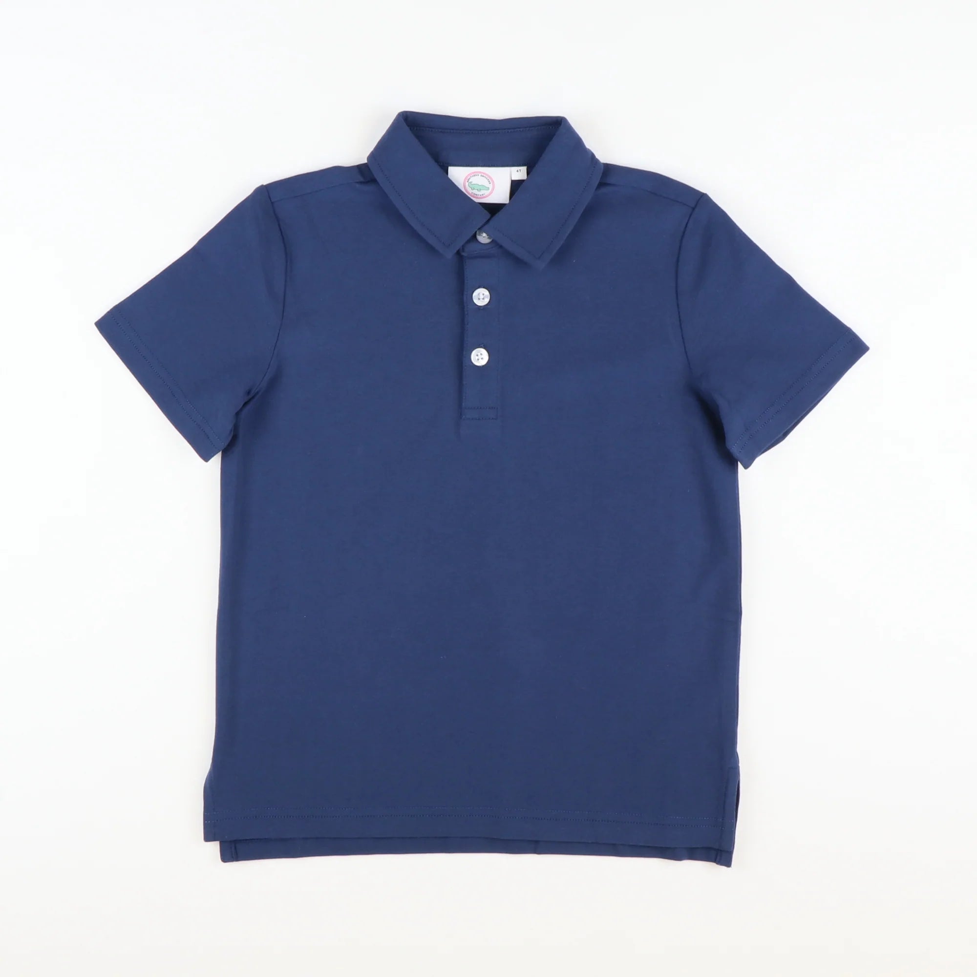 Southern Smocked Navy Blue Polo - Liz and Roo