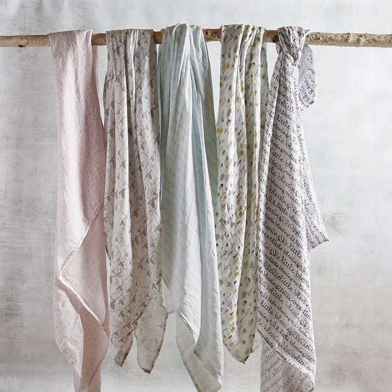 Swaddle Blanket - Little Blessing - Liz and Roo