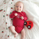 Swaddle Blanket - Plush Car Rattle - Liz and Roo