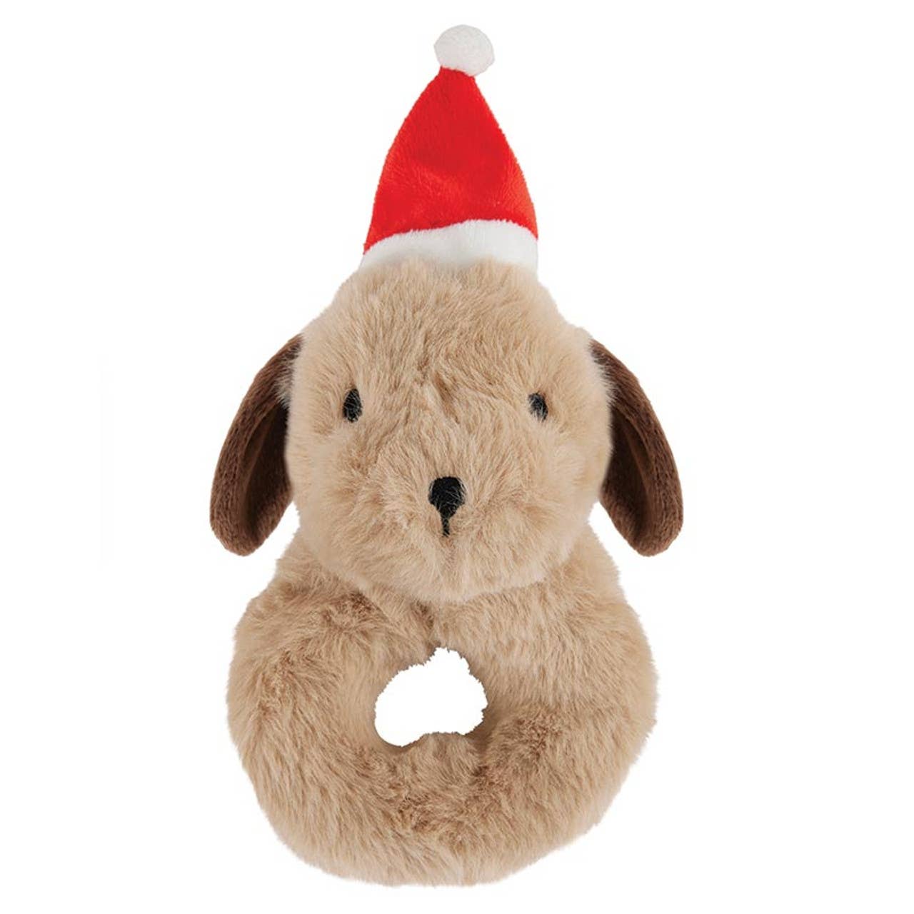 Swaddle Blanket - Plush Dog Rattle - Liz and Roo