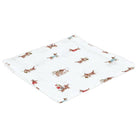 Swaddle Blanket - Plush Dog Rattle - Liz and Roo