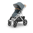 Uppababy Vista V3 Stroller Callum - Stone Blue |Silver Frame | Sand Leather - Liz and Roo