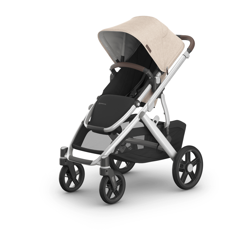 Uppababy Vista V3 Stroller Declan - Oat Mélange | Silver ) - Liz and Roo