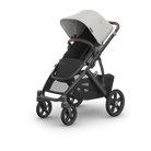 Uppababy Vista V3 Stroller Savannah - Pearl Gray Jacquard | Carbon Frame | Chestnut Leather - Liz and Roo