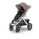 Uppababy Vista V3 Stroller Theo - Dark Taupe | Silver Frame | Chestnut Leather - Liz and Roo