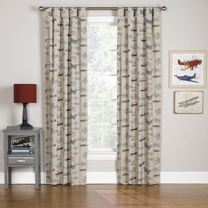 Airplanes Window Treatments - Liz and Roo