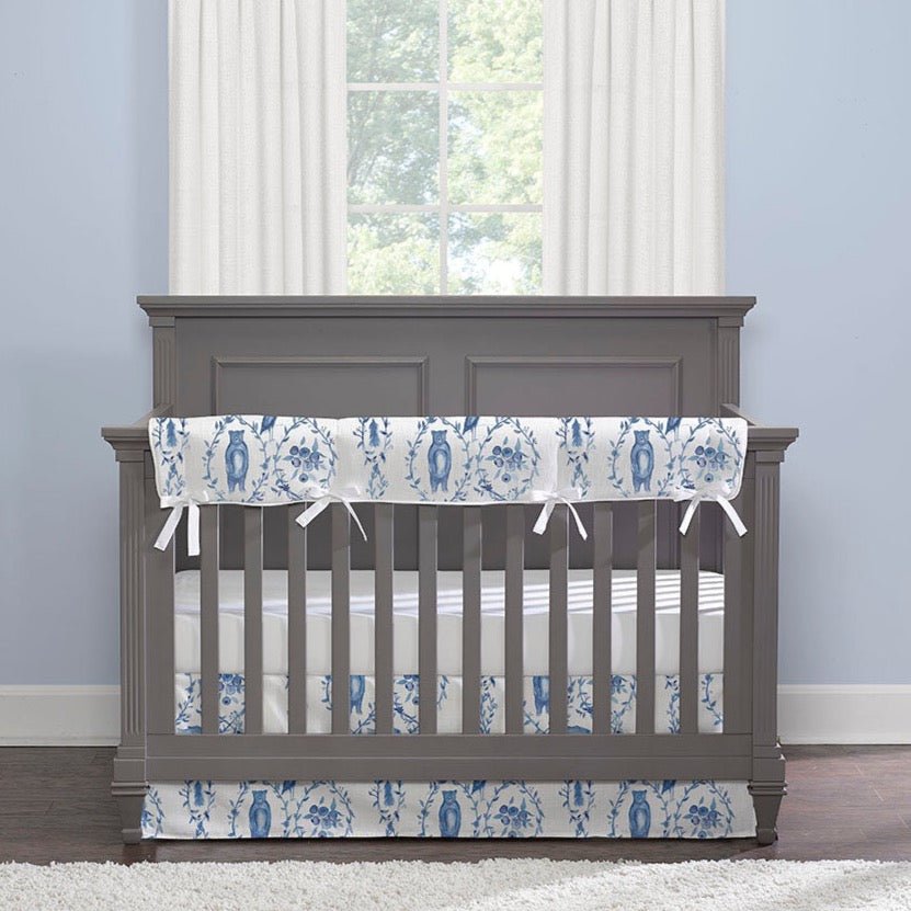 Blue-Beary Toile 3-pc Bedding Set - Liz and Roo