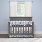 Blue-Beary Toile Baby Blanket - Liz and Roo