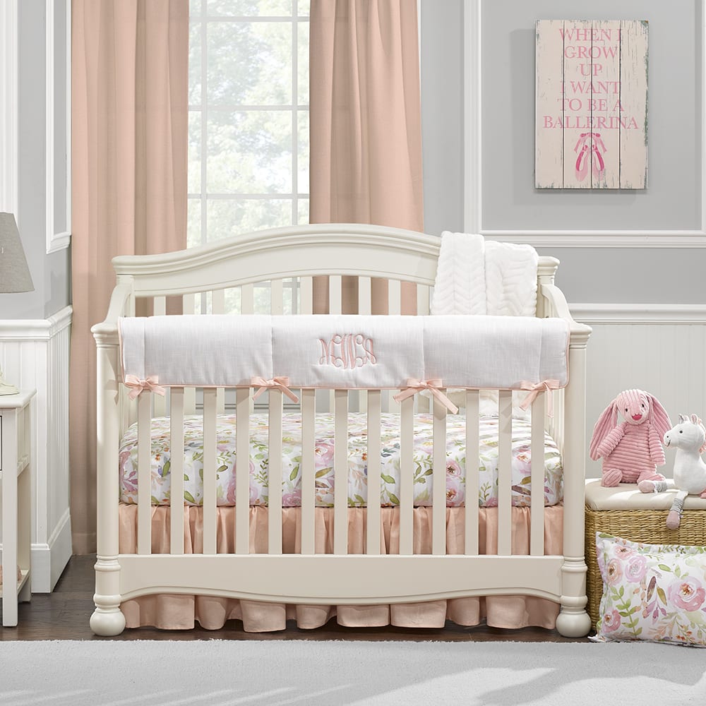 Peach store crib sheets