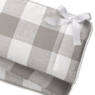 Liz and Roo Buffalo Check Taupe Crib Rail Cover