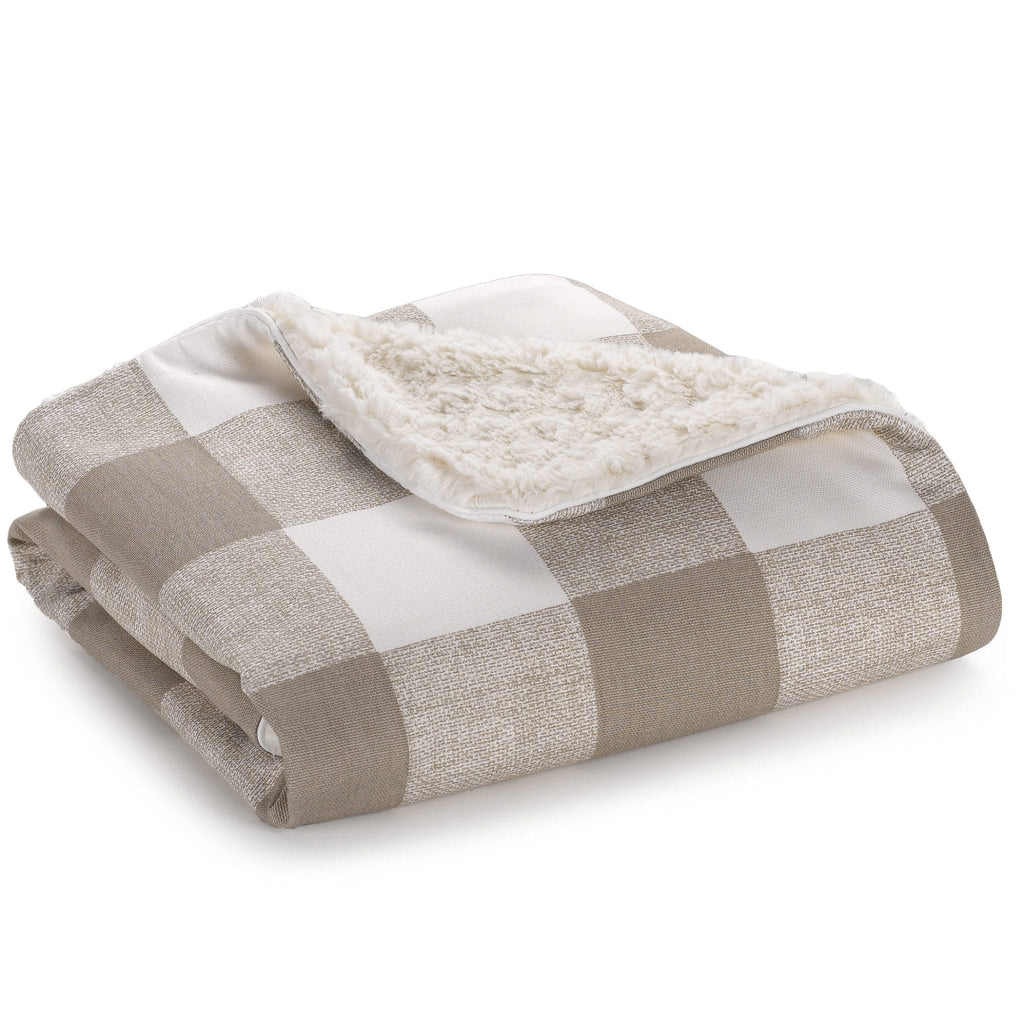 taupe_buffalo_check_minky_receiving_blanket