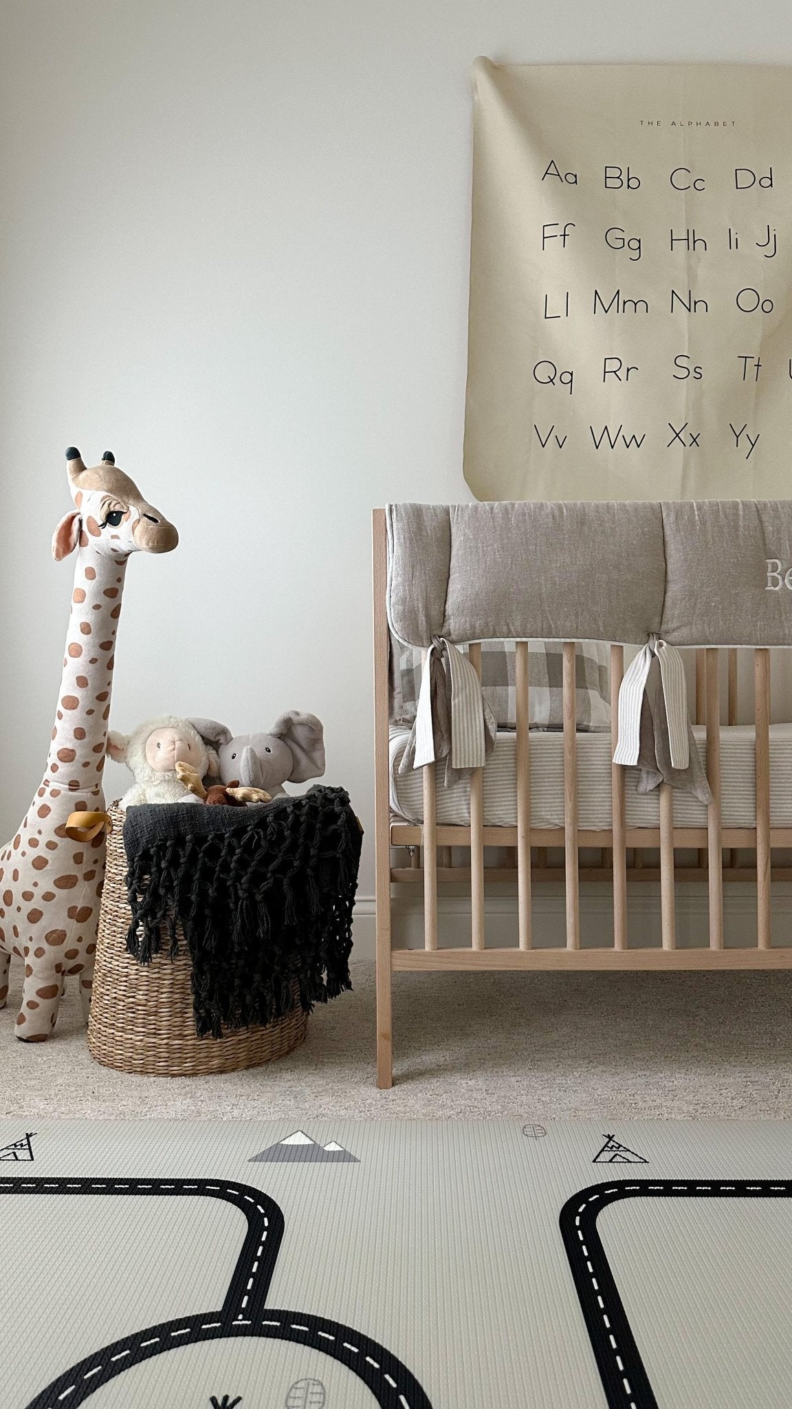 Flax Linen and Flax Linen Stripe 2-pc. Bedding Set - Liz and Roo