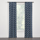 Navy Giraffe Curtains