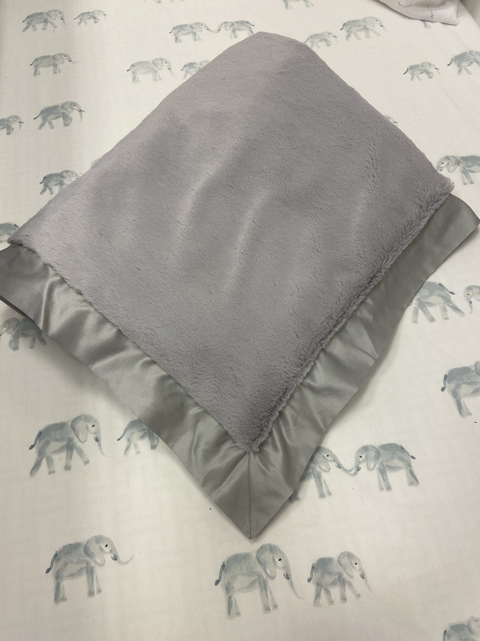 Gray Faux Fur Blanket 2