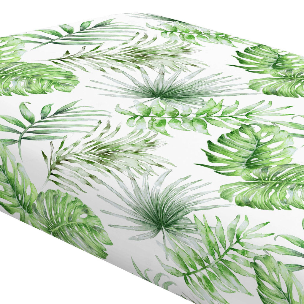 Green Painted Tropical Sheet Lg View
