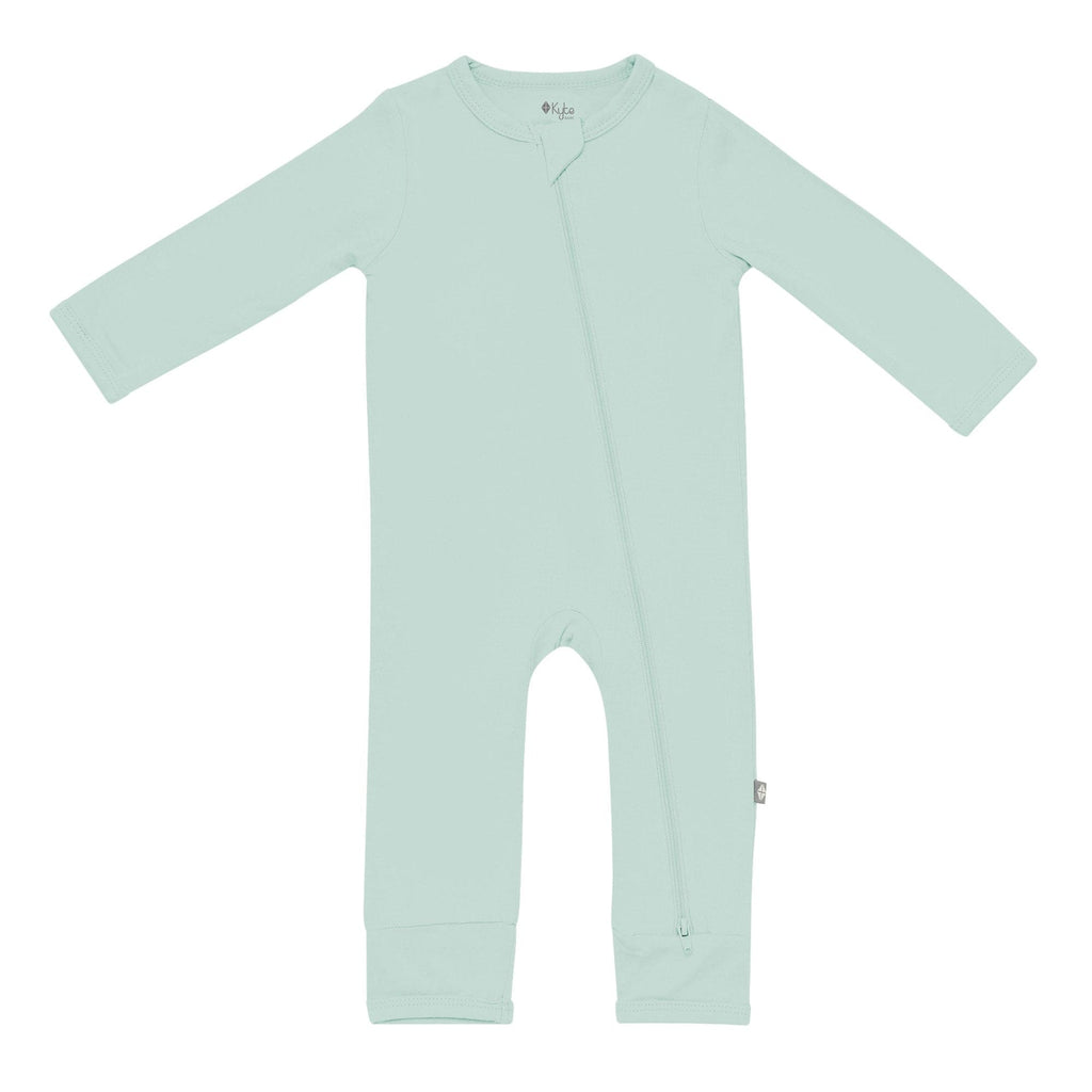 Kyte Baby Zipper Romper Sage - Liz and Roo
