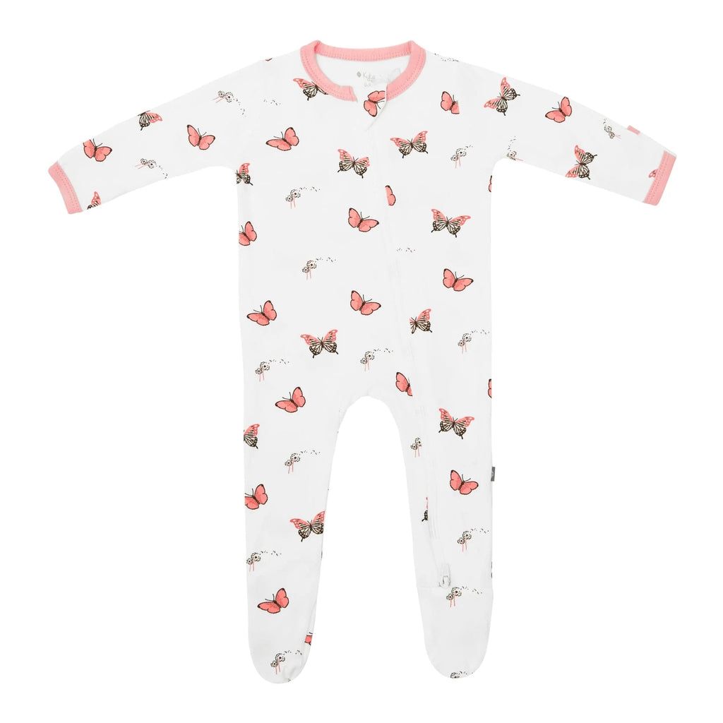 Kyte Baby Zippered Footie (Butterfly) - Liz and Roo