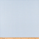Light Blue Gingham Crib Skirt 17" Drop - Liz and Roo