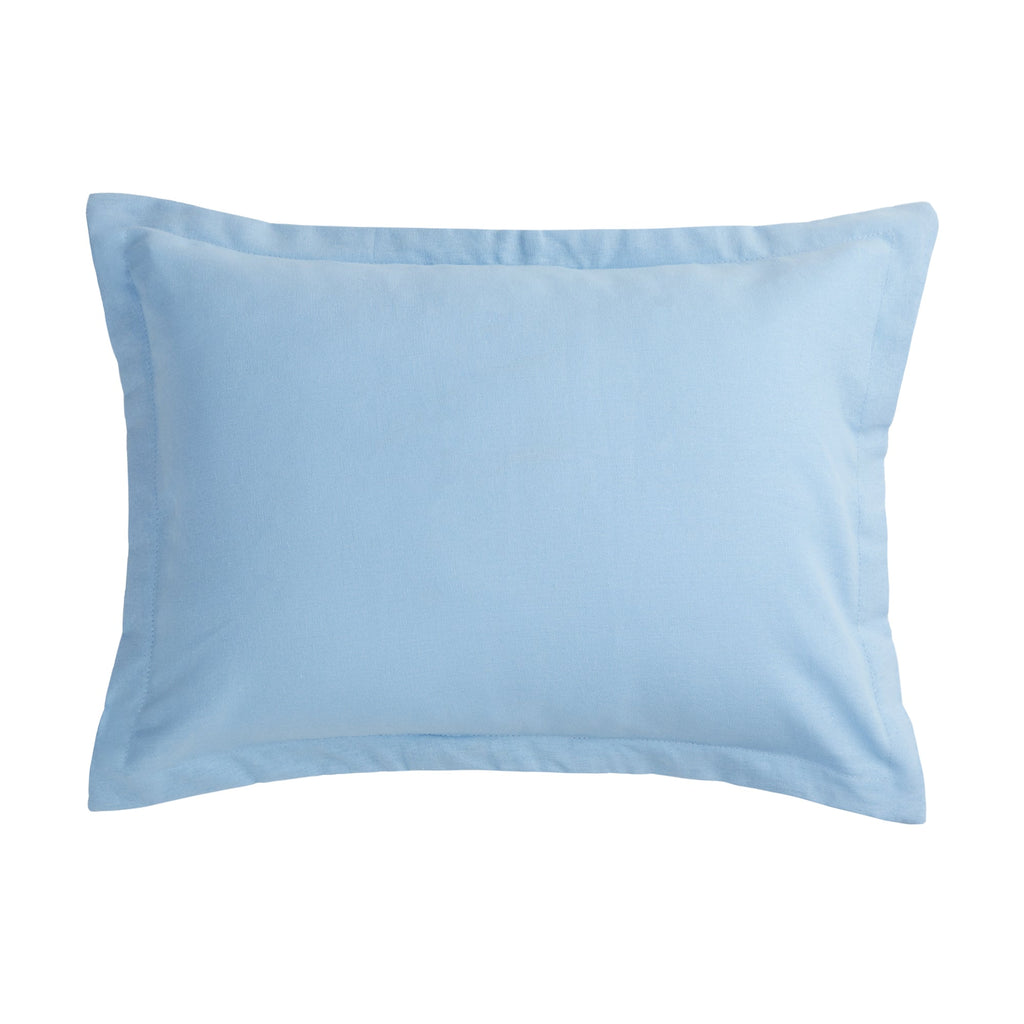 Light Blue Linen Baby Pillow Sham (INCLUDES insert) - Liz and Roo