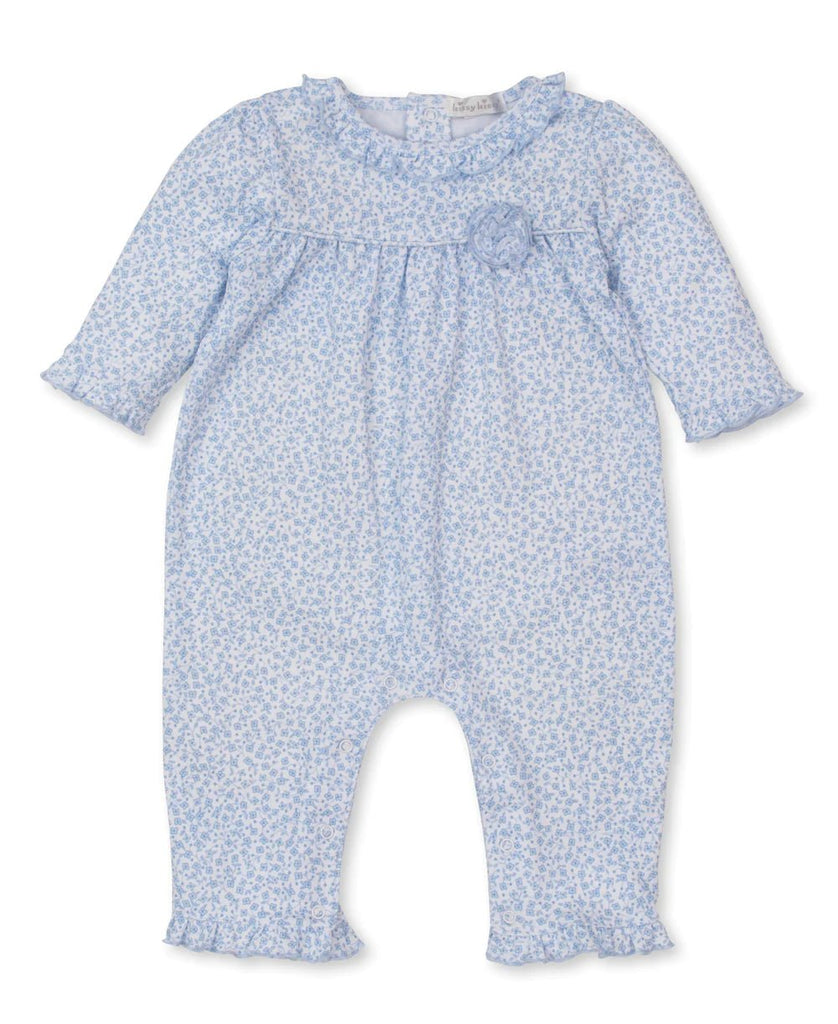 Light Blue Petite Blooms Playsuit - Liz and Roo
