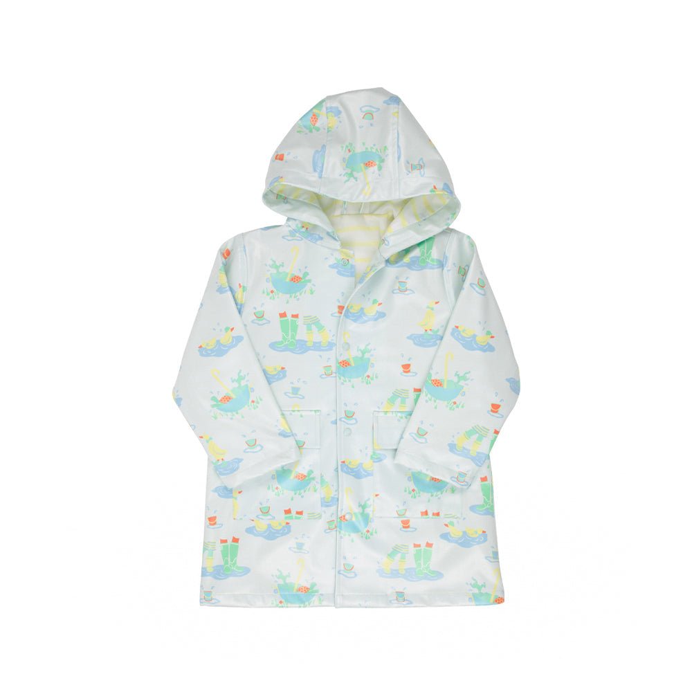Liquid Sunshine Slicker Play in the Puddles Blue - 30% off - Liz and Roo