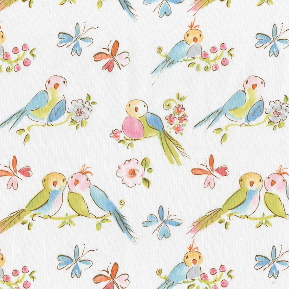 Love Birds Fabric Swatch