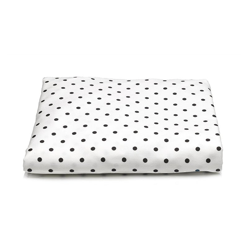 Mini Dots Crib Sheet in Gunmetal Gray | Cotton Twill Crib Sheet - Liz and Roo