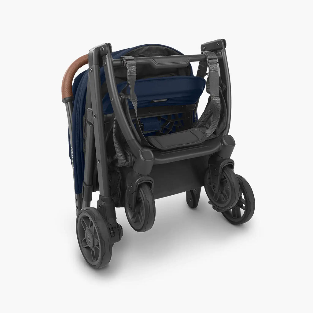 Minu V2 Stroller - NOA - Navy | Carbon Frame | Saddle Leather | - Liz and Roo