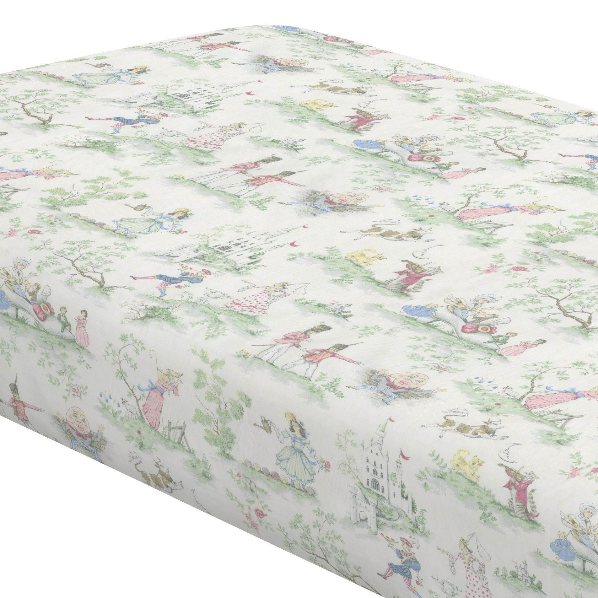 Nursery Rhyme Toile Window Treatments - Liz and Roo