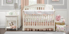 Peach Linen Crib Sheet | Linen Blend Crib Sheet - Liz and Roo