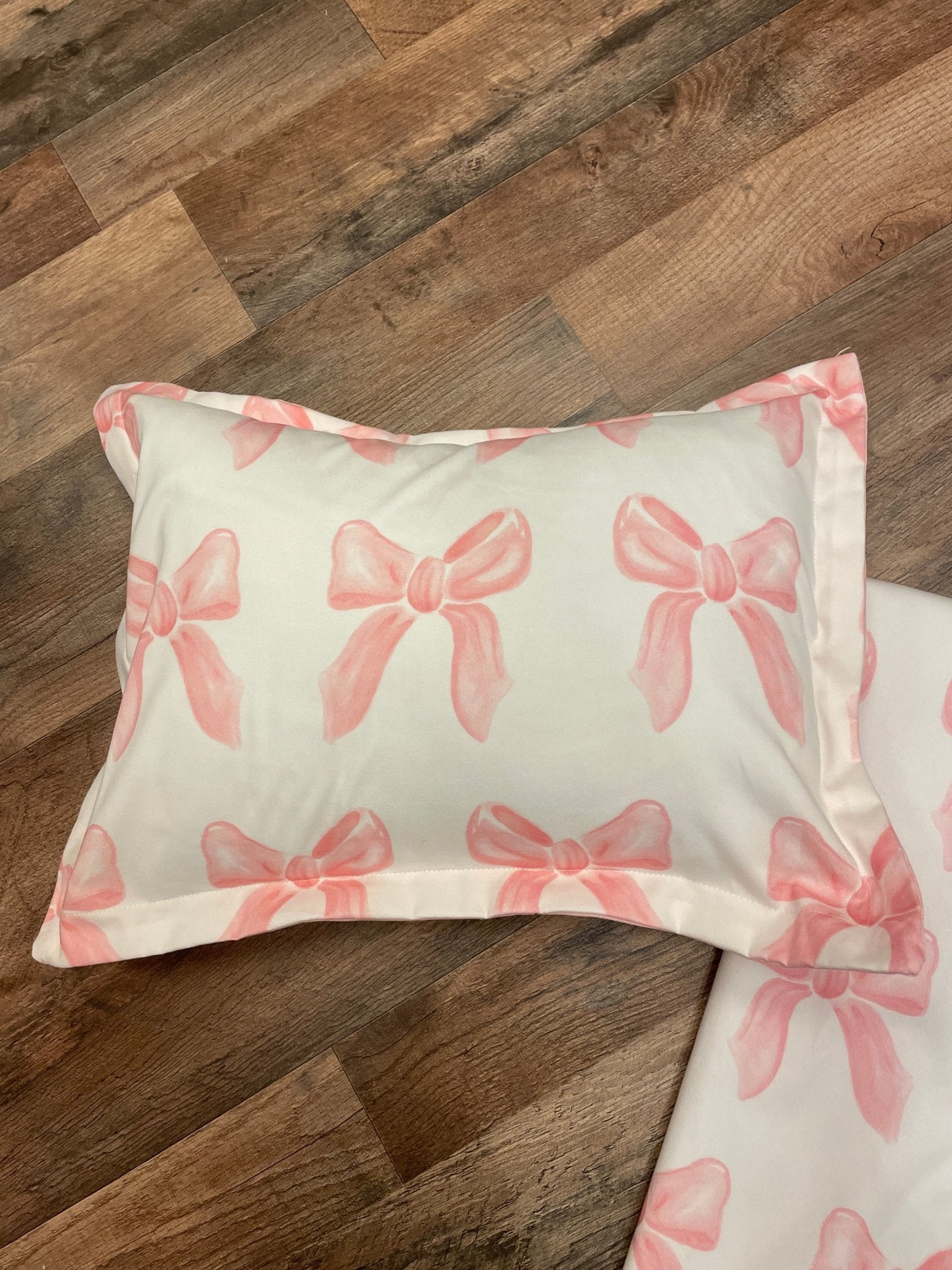 Petal Pink Bows Oversized Reversible Blanket