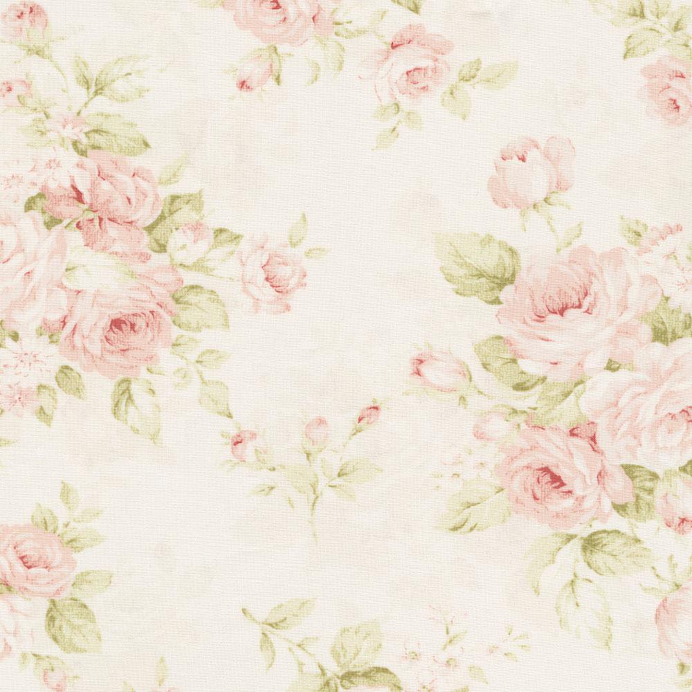 Pink Floral Shabby Chic Fabric By the Yard - Liz and Roo