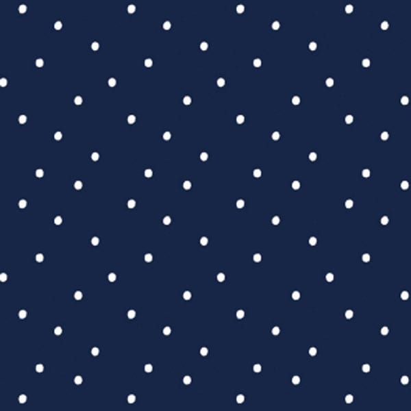 Polka Dots White on Navy - Dear Stella - Liz and Roo