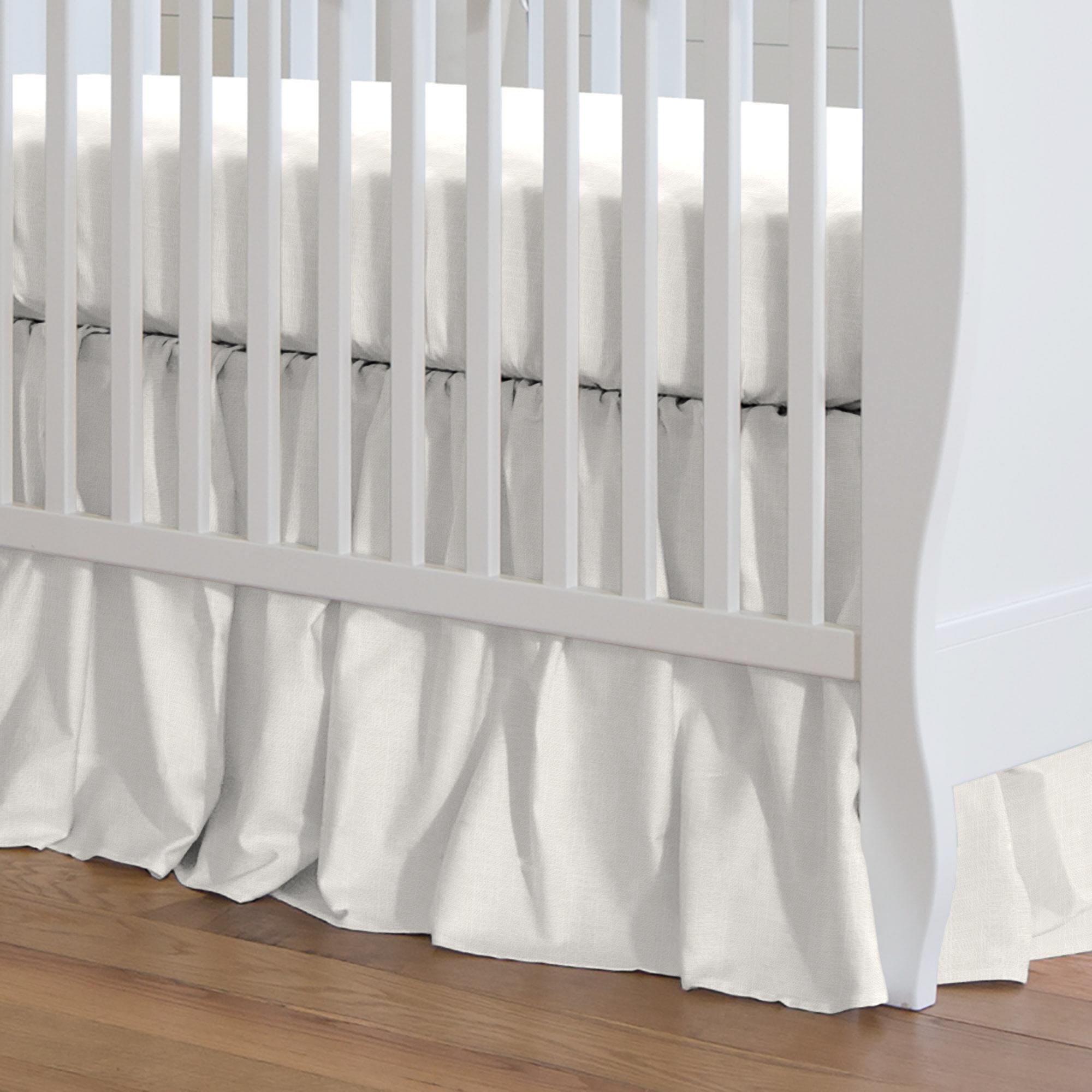 Mini Crib Bed Skirt Bed Skirts: Tailored, Pleated Crib Bed Skirt