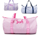 Seersucker Duffle Bags INCLUDES Monogram - Liz and Roo