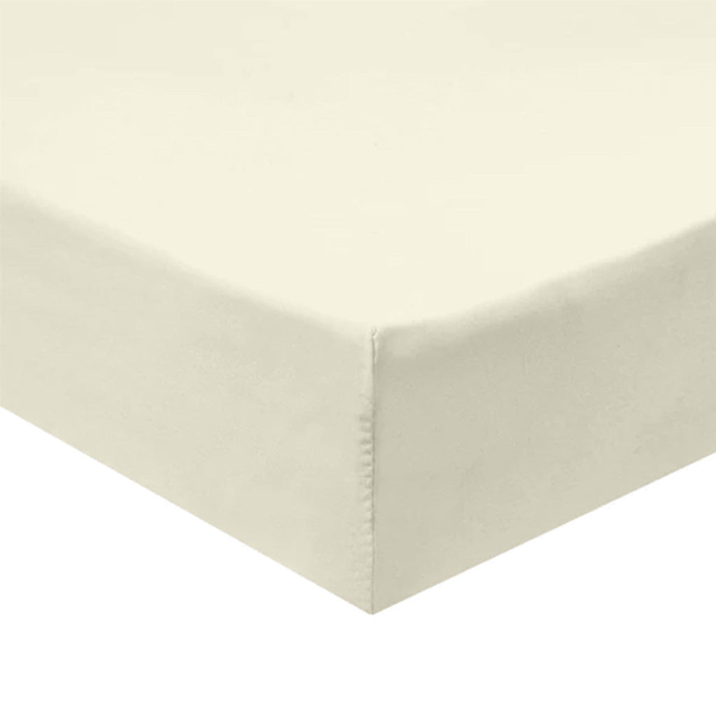 Solid Ivory Crib Sheet | Cotton Crib Sheet - Liz and Roo