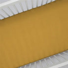 Solid Mustard Yellow Crib Sheet - Liz and Roo