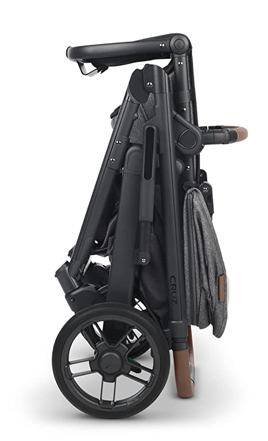 UPPAbaby Cruz V2 Stroller - Gwen - Green Melange | Carbon Frame | Saddle leather - Liz and Roo