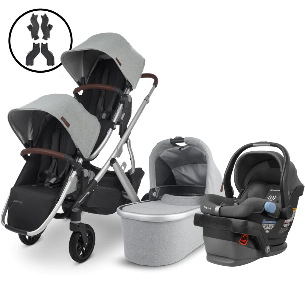 UPPAbaby VISTA V2 Double Stroller and MESA Travel System - Liz and Roo