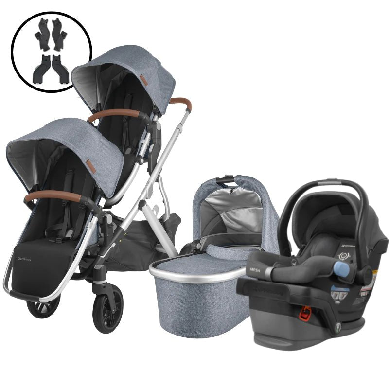 Uppababy vista hot sale double weight limit