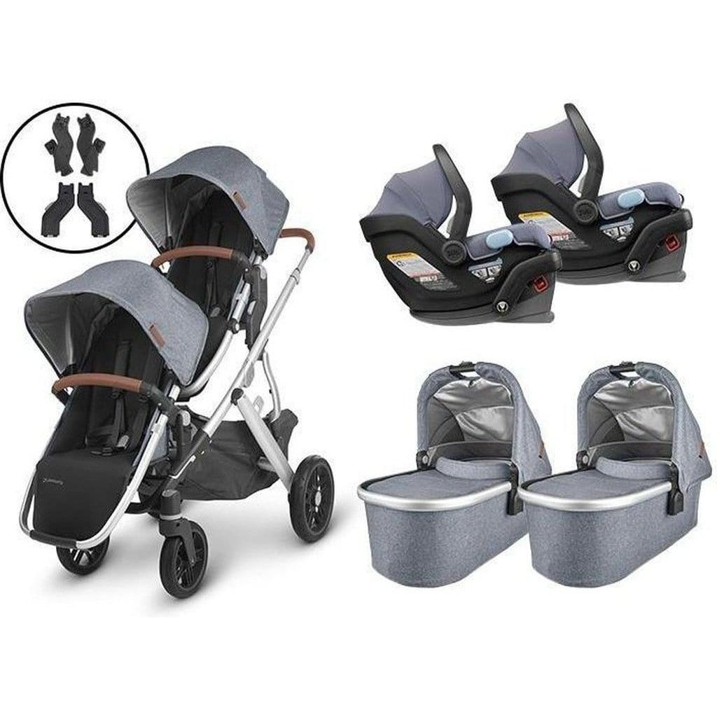 UPPAbaby VISTA V2 - Twins Travel System - No Carseats - Liz and Roo