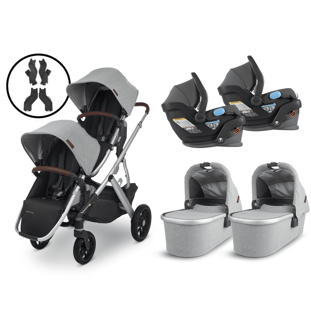 Uppababy twin shop travel system