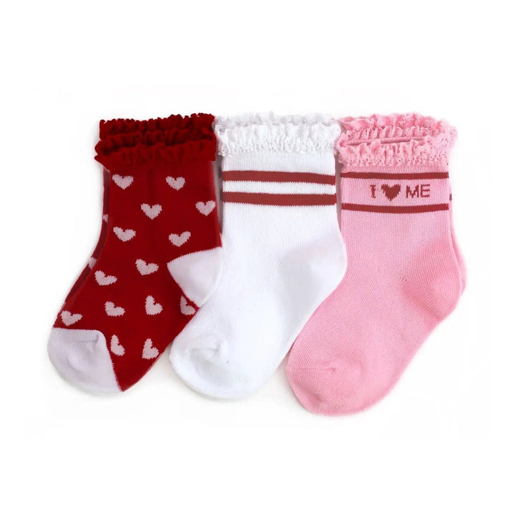 Valentine Lace Midi 3-Pack of Socks - Liz and Roo