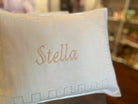 White Linen Baby Pillowcase with Swiss Dots (Includes Insert) - Liz and Roo