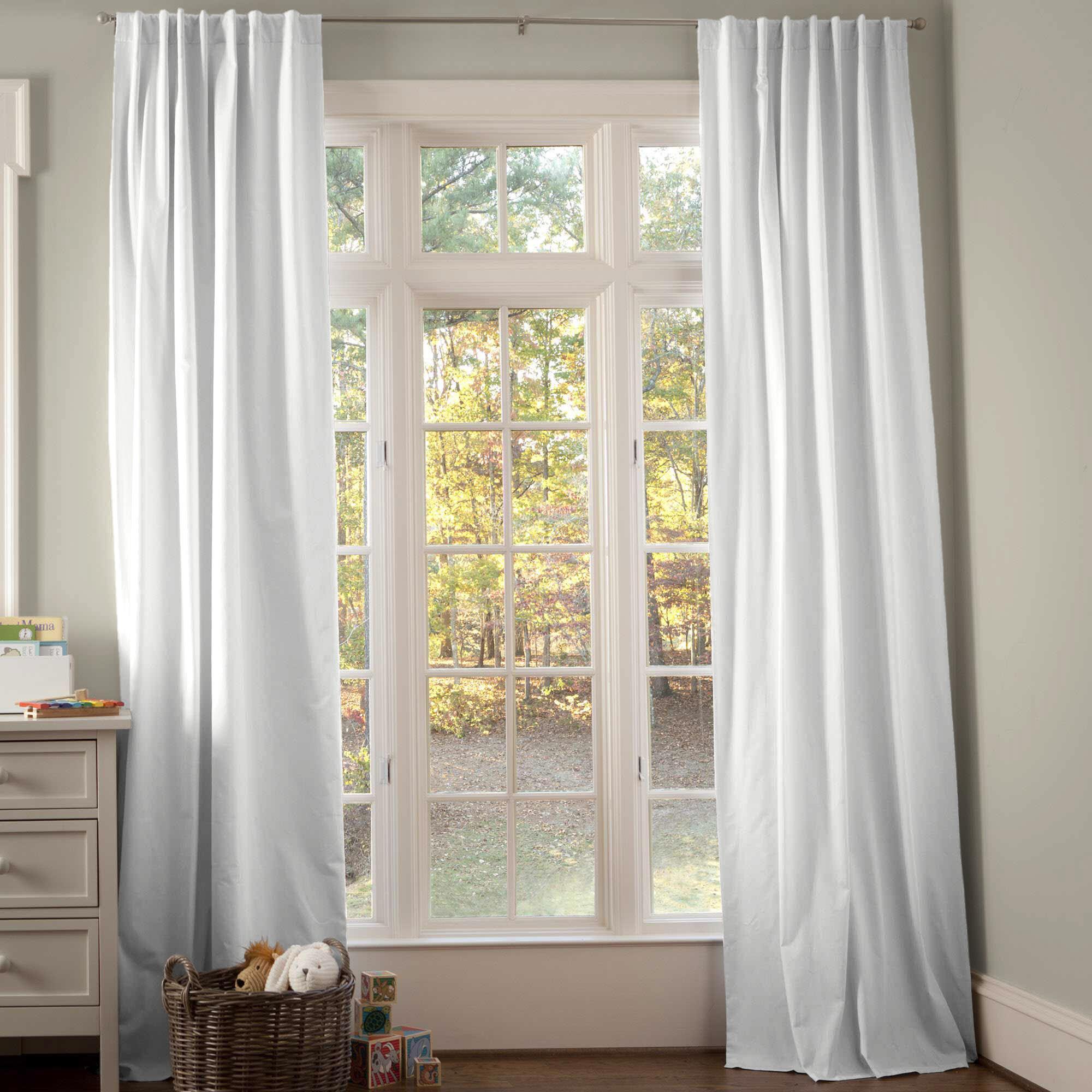 White Linen Window Treatments - Liz and Roo