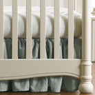 Willow Linen Crib Skirt (Gathered) 16" Drop - Liz and Roo