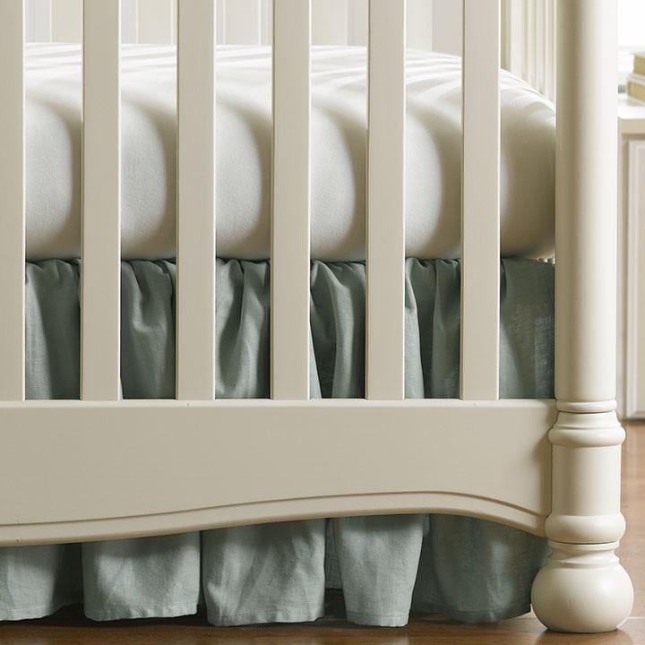 Willow Linen Crib Skirt (Gathered) 16" Drop - Liz and Roo